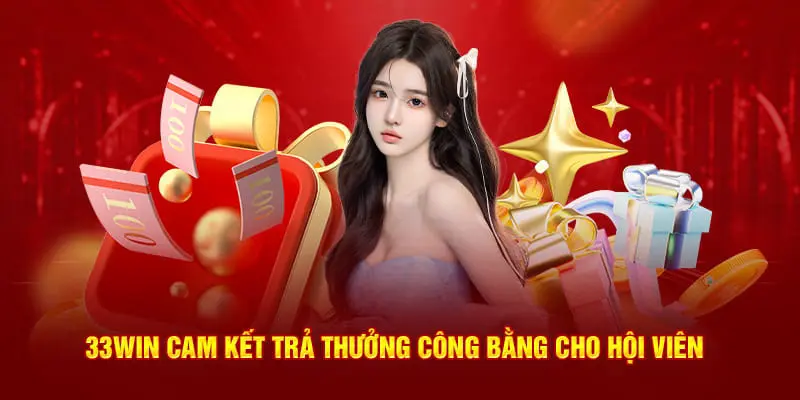 33WIN cam kết trả thưởng công bằng cho hội viên